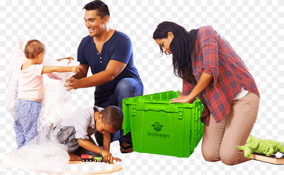Why Go Green Rental Moving Boxes Are Better Than Cardboard Stock Photography, Adult, Person, Female, Woman Png