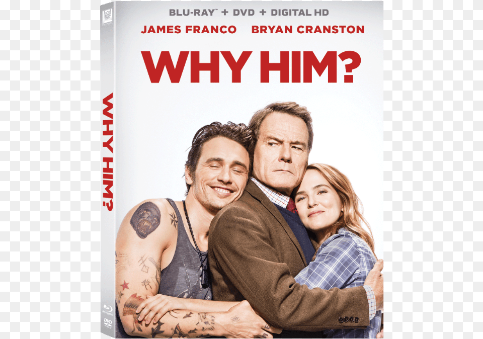 Why Him Was Directed By John Hamburg Produced By Shawn 20th Century Fox Why Him Blu Ray, Tattoo, Skin, Publication, Person Free Transparent Png