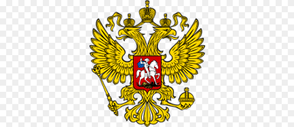 Why Is A Scary Black Bird Sometimes Pictured Russian Ministry Of Foreign Affairs Logo, Emblem, Symbol, Chandelier, Lamp Free Transparent Png