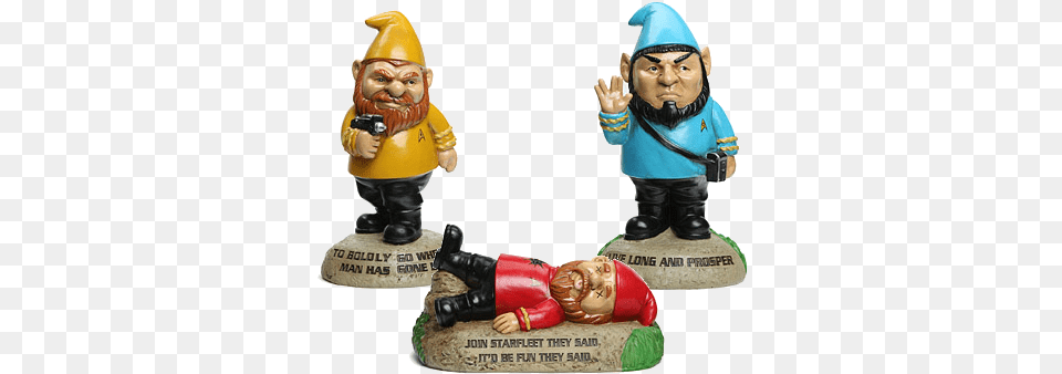 Why Is Valveu0027s Gabe Newell Sending A Garden Gnome Into Space Star Trek Garden Gnomes, Figurine, Person, Baby Free Png