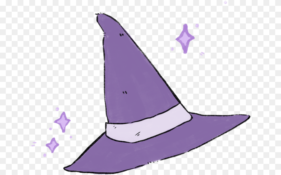 Why Is Witchcraft A Costume Hat, Clothing, Purple, Animal, Fish Free Png Download
