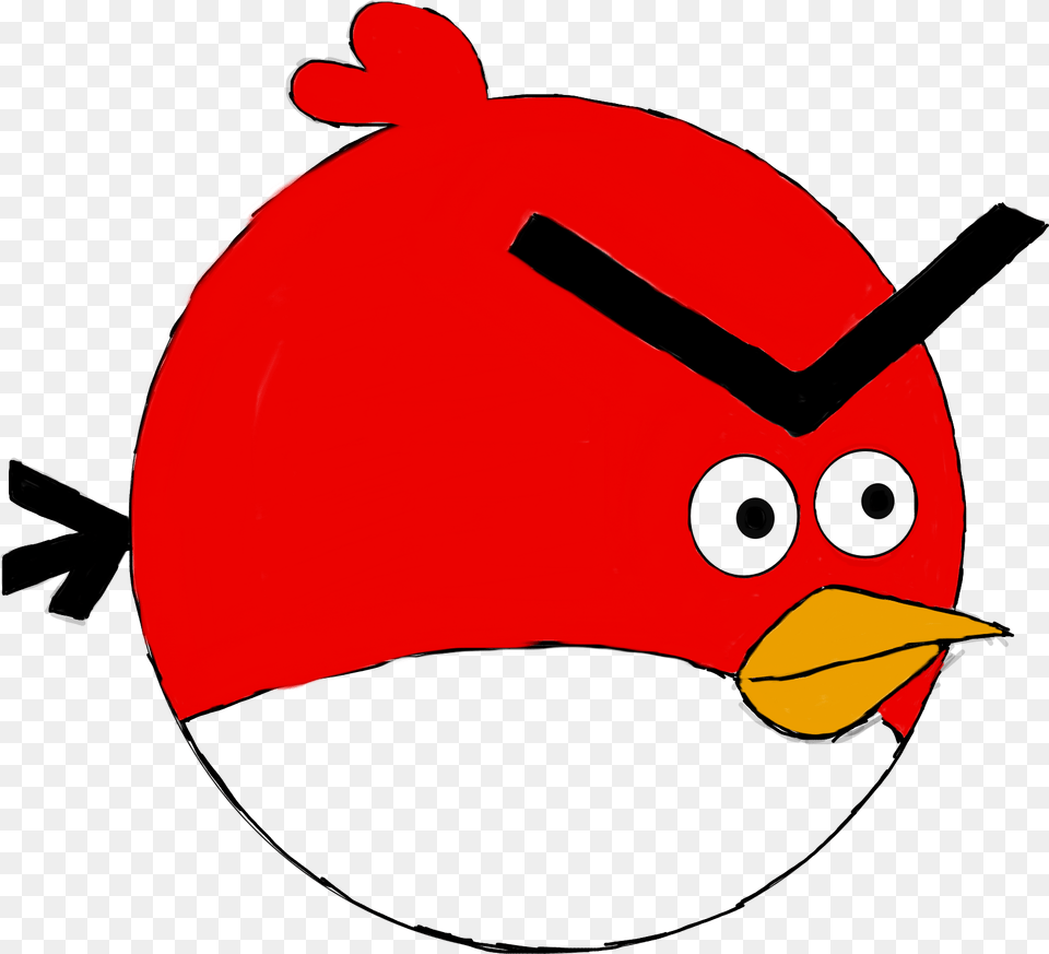 Why Isn T He Looks Angry Angrybirds Drawing Redbird, Swimwear, Cap, Clothing, Hat Png Image