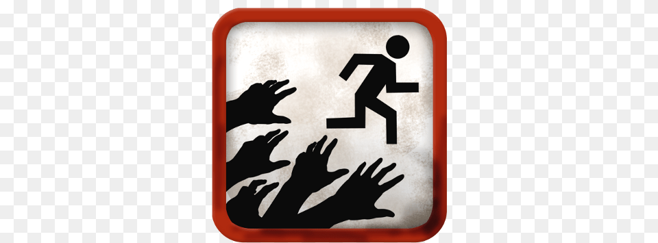 Why Not Try Being Chased By Ravenous A Horde Of Zombies Zombies Run, Sign, Symbol, Adult, Male Png