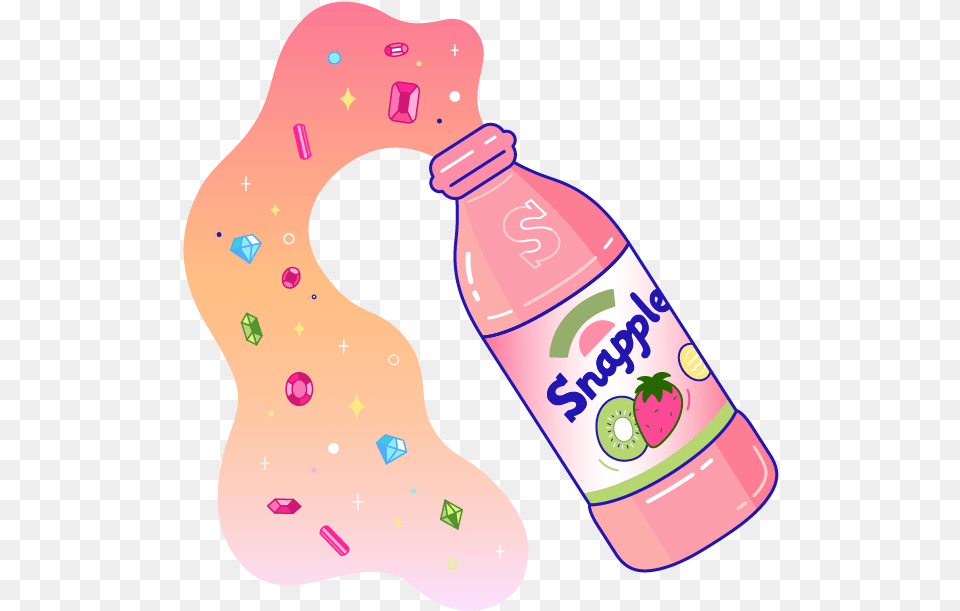 Why Snapple Strawberry Kiwi Drawings, Bottle, Beverage, Pop Bottle, Soda Free Transparent Png