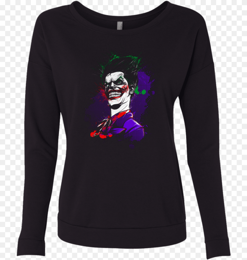 Why So Serious French Terry Scoop T Shirt, T-shirt, Clothing, Sleeve, Long Sleeve Free Png Download