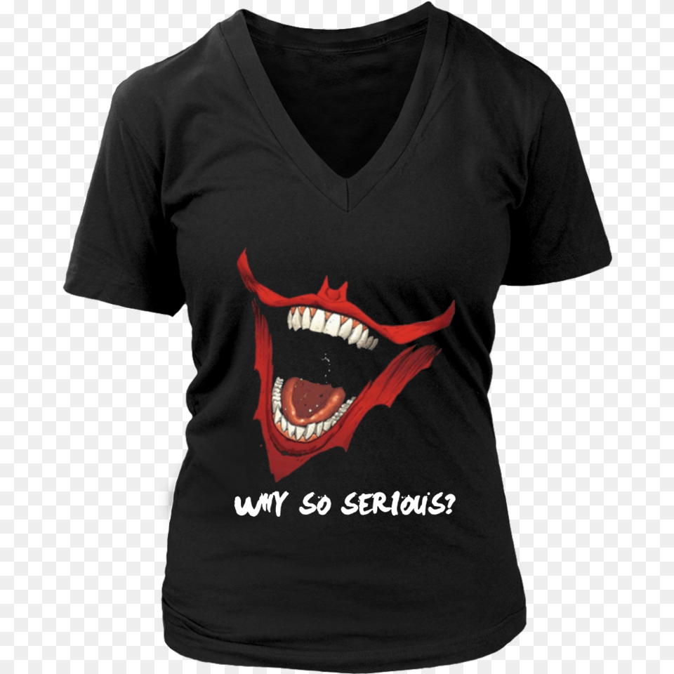 Why So Serious Joker T Shirt Cool Gift For Joker Fans, Clothing, T-shirt, Adult, Male Png Image