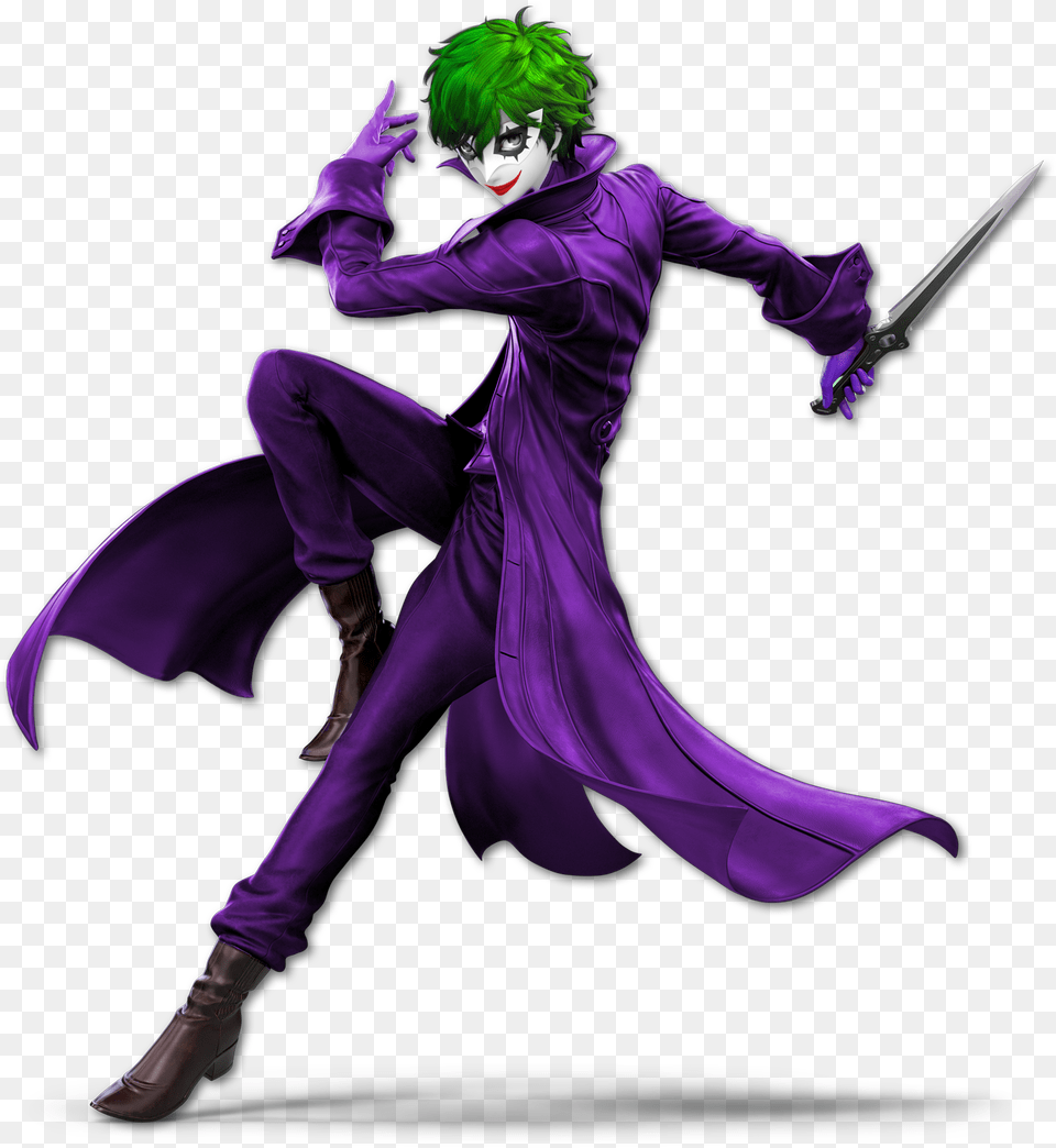 Why So Serious Morgana Super Smash Brothers Ultimate Joker Persona 5 Dc, Adult, Person, Man, Male Png Image