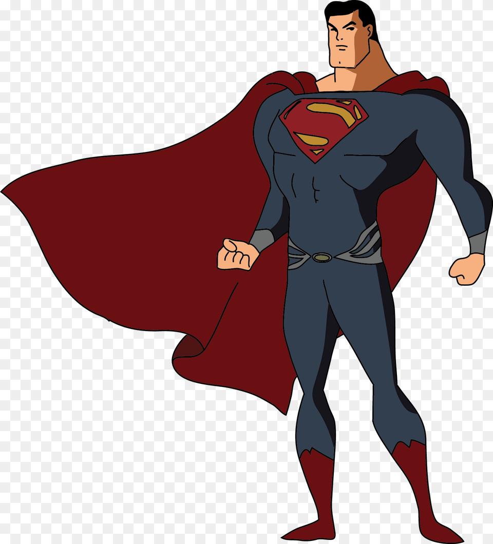 Why The Dc Animated Superman Man Of Steel Animated, Book, Cape, Clothing, Comics Png