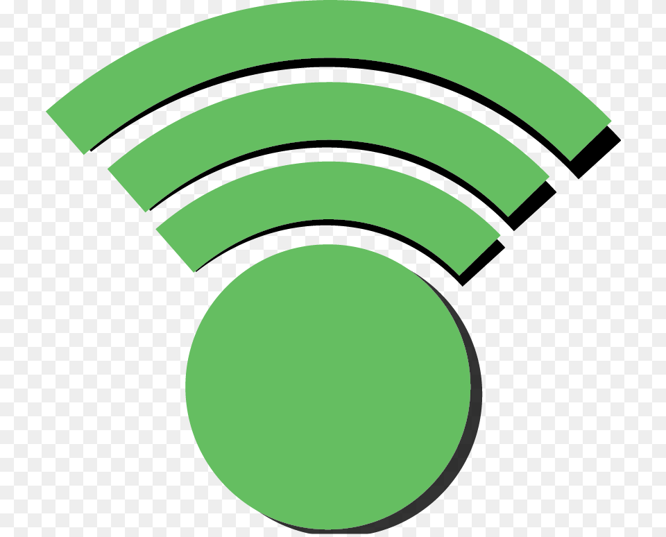 Wi Fi Icon Shadow Circle, Green, Logo, Mailbox Free Png Download