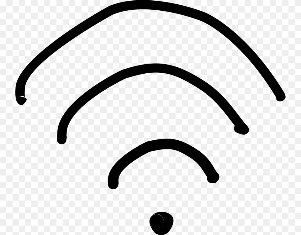 Wi Fi Internet Hotspot Wireless Symbol, Gray Free Png Download