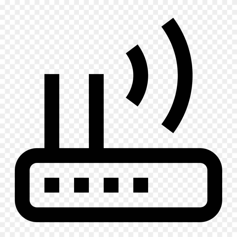 Wi Fi Router Icon, Gray Free Png