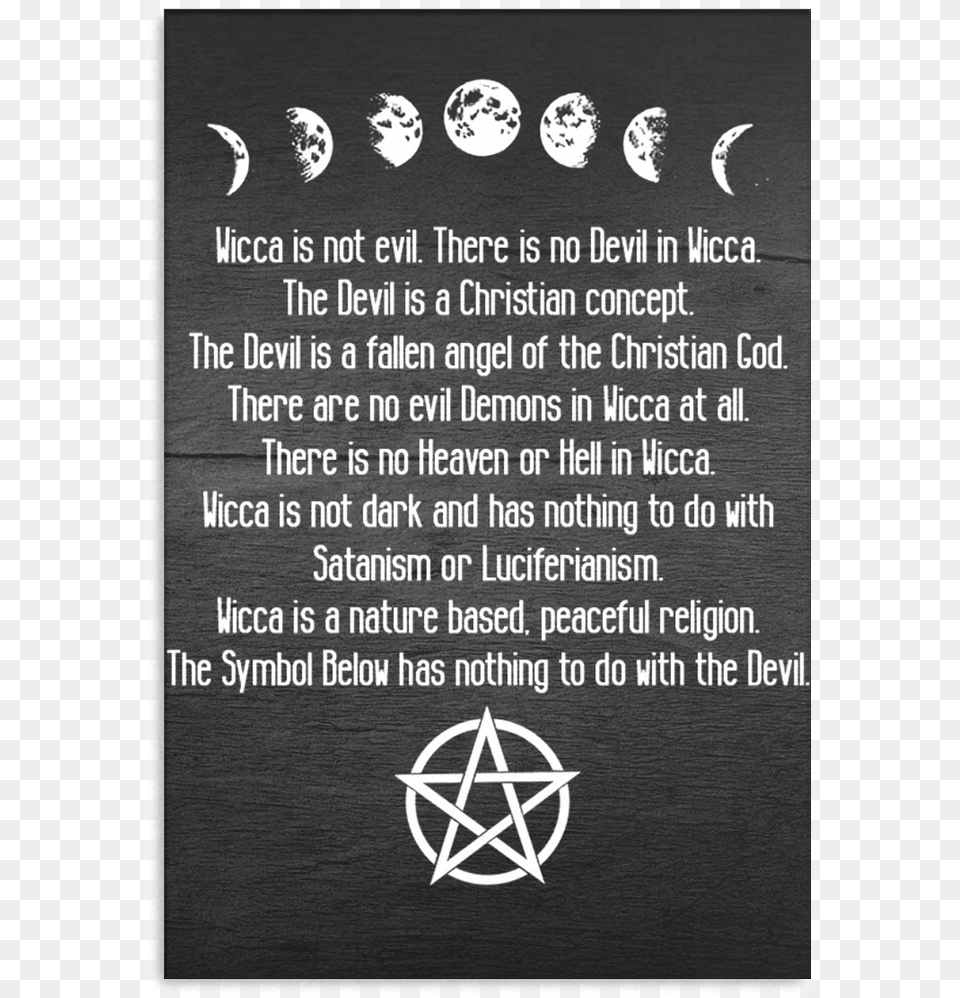 Wicca Canvas Wrap Pentagram Occult Symbol Gothic Witchcraft Unisex Mens, Advertisement, Poster, Machine, Wheel Free Transparent Png