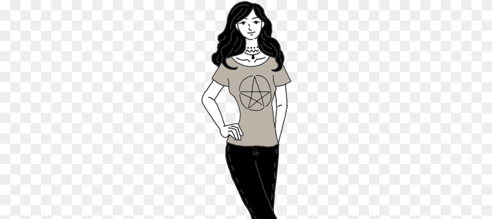 Wicca Illustration, Pants, Clothing, T-shirt, Person Free Png