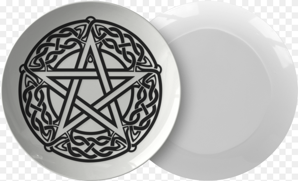 Wicca Pentacle Plate Tattoo For Chest 2020, Art, Pottery, Porcelain, Food Free Transparent Png