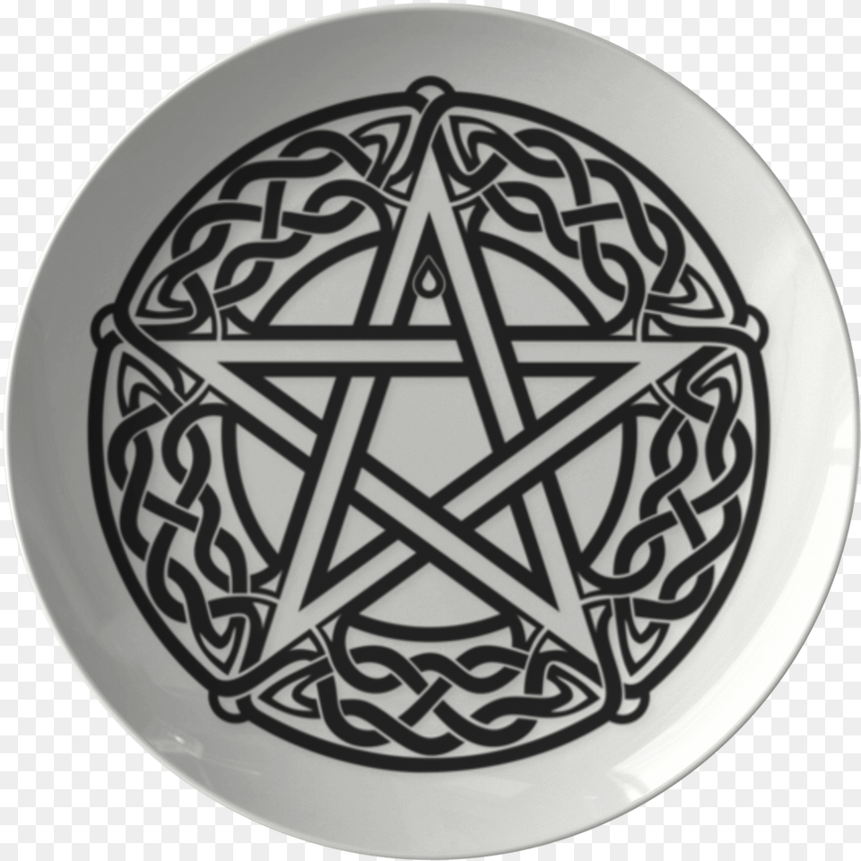 Wicca Pentacle Plate Tattoo For Chest 2020, Pottery, Symbol, Emblem, Star Symbol Png