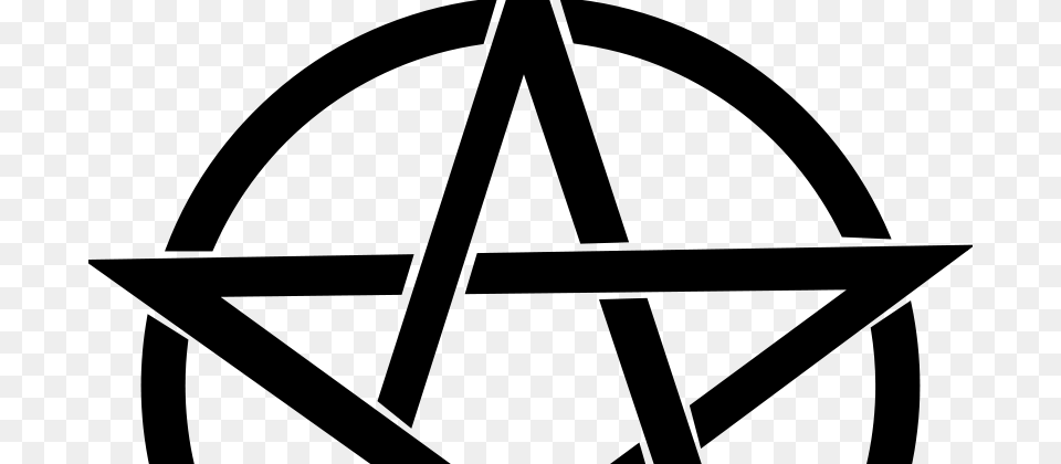 Wicca Pentagram, Gray Png