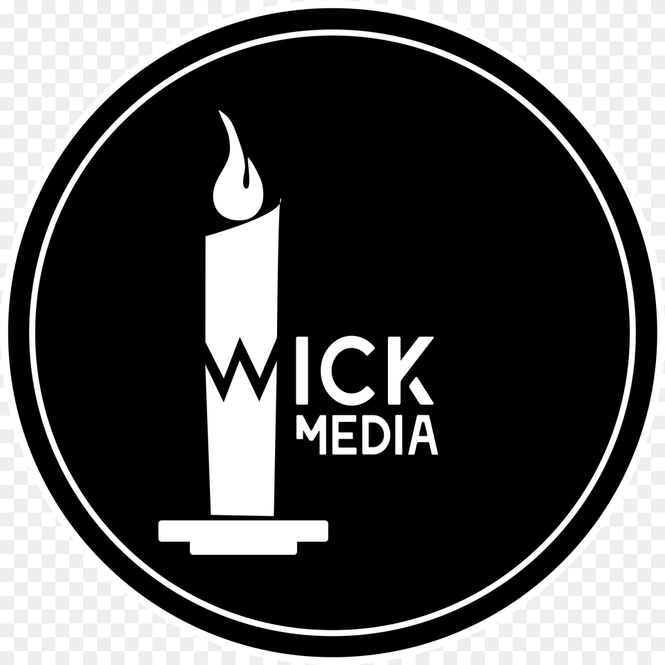 Wick Media Logo Graphic Design, Candle Png
