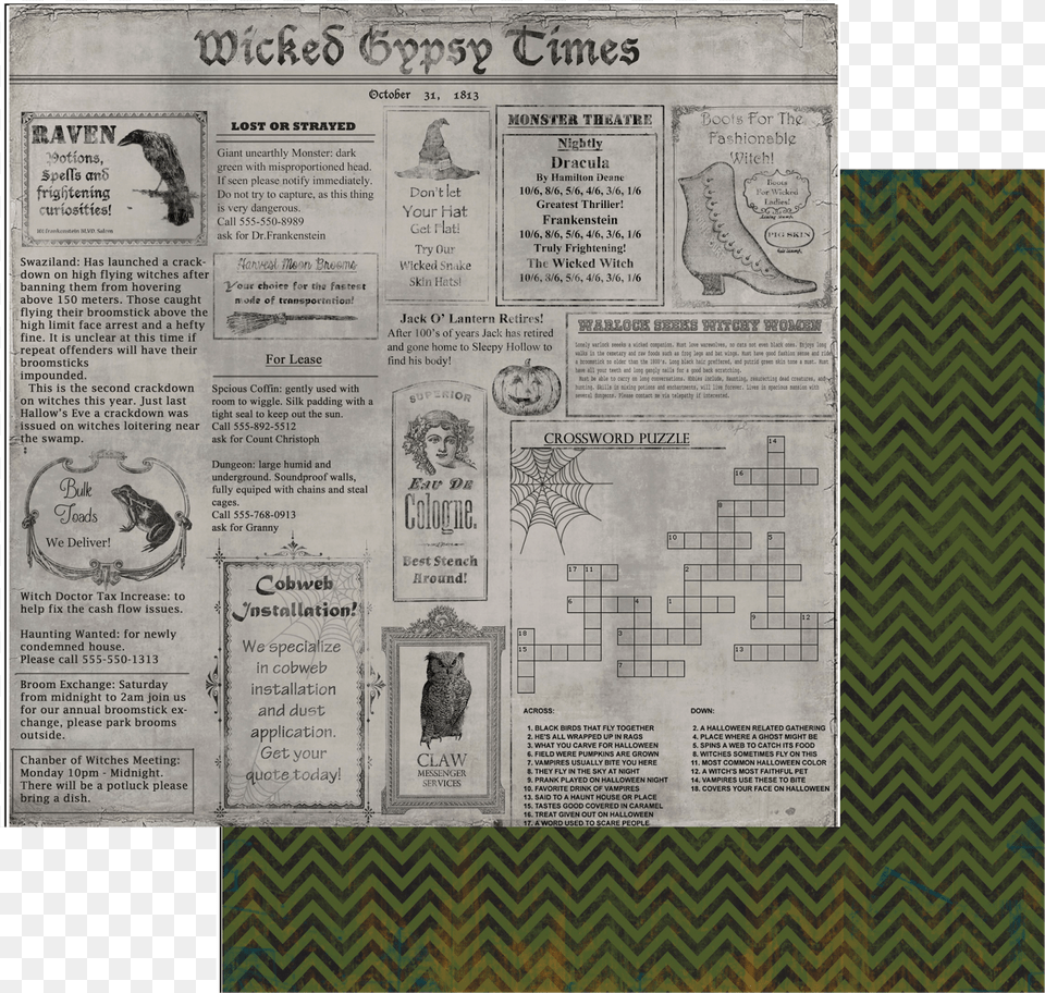 Wicked Gypsy Times Wicked Gypsy Journal Pages, Text, Newspaper, Person, Animal Free Transparent Png