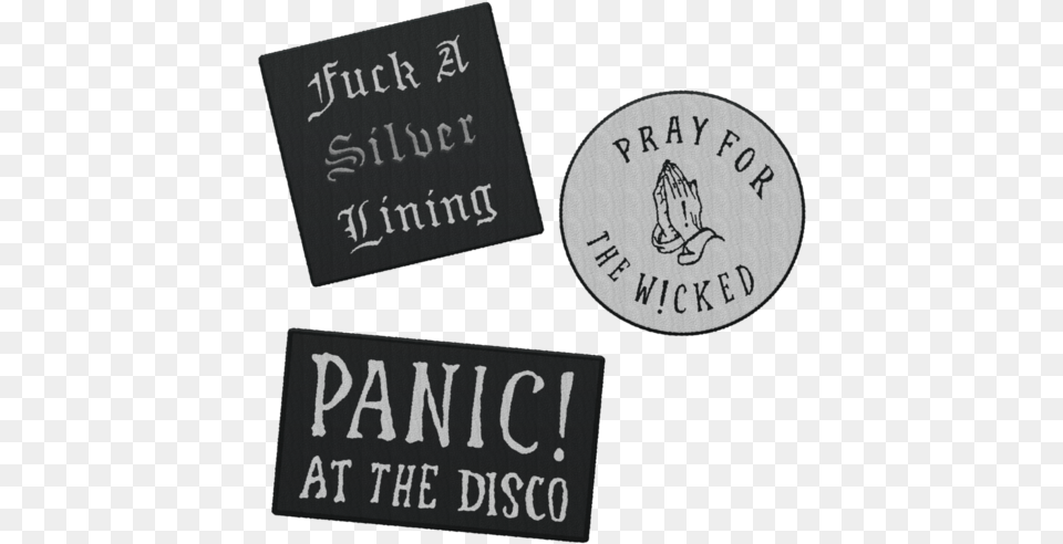 Wicked Patches Panic At The Disco Pray For The Wicked Cd, Text, Blackboard Free Transparent Png