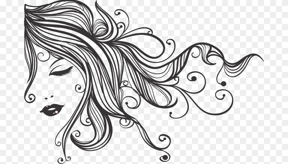 Wicked Snips Salon And Spa Milverton Ontario Dibujos Para Pared De Estetica, Art, Floral Design, Graphics, Pattern Free Transparent Png