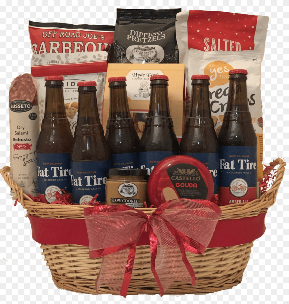 Wicker Basket, Alcohol, Beer, Beverage, Bottle Png Image