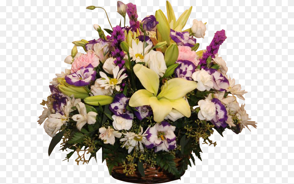 Wicker Basket Mixed Flower Small Bouquet, Art, Floral Design, Flower Arrangement, Flower Bouquet Png