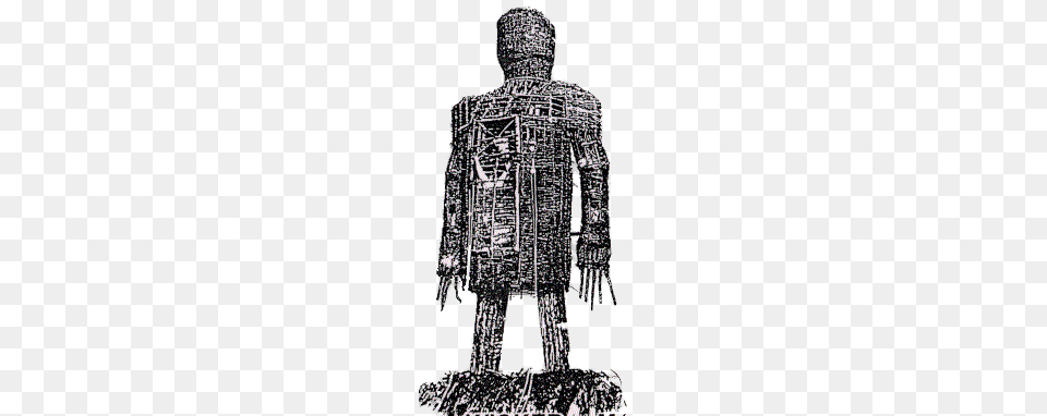 Wicker Man Black And White, Armor, Clothing, Coat Png
