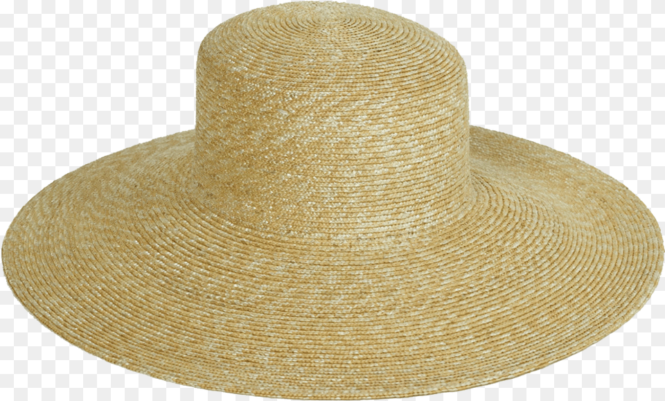 Wide Brim Flat Top Hat In Natural Straw Cowboy Hat, Clothing, Sun Hat Free Png