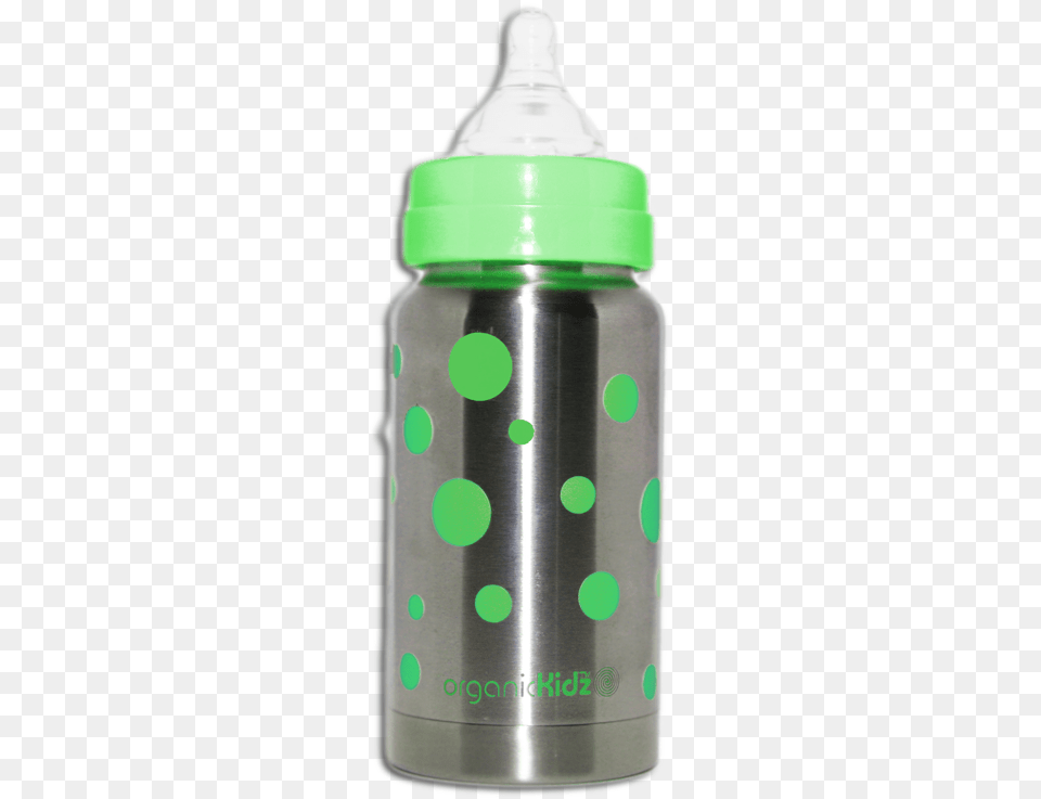 Wide Mouthed Green Baby Bottle, Water Bottle, Shaker Png Image