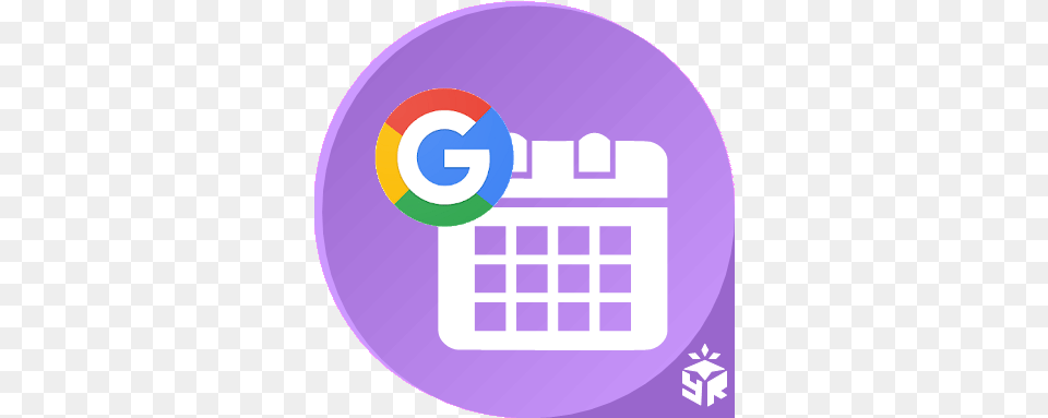 Widget Google Calendar Garmin Connect Iq Purple Calendar App Icon, Disk, Text, Logo Free Transparent Png