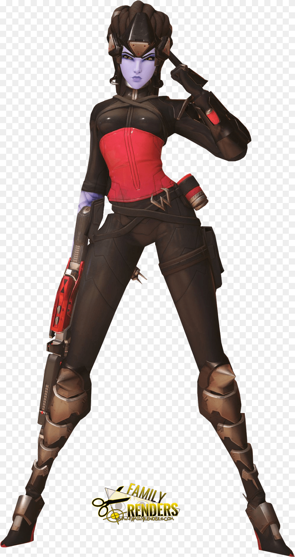 Widowmaker Noire, Clothing, Costume, Person, Adult Free Png Download