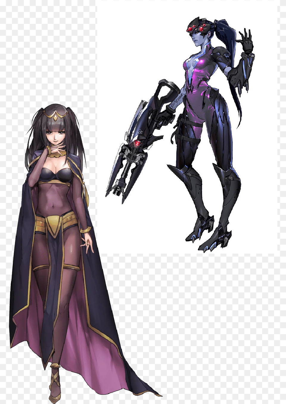 Widowmaker Overwatch Colors, Adult, Book, Comics, Female Free Png Download