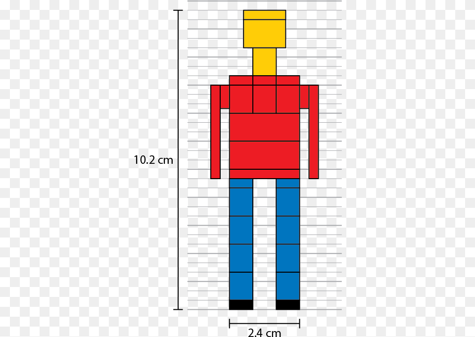 Width And Height Of Lego Miniland Figure Parallel, Robot Png