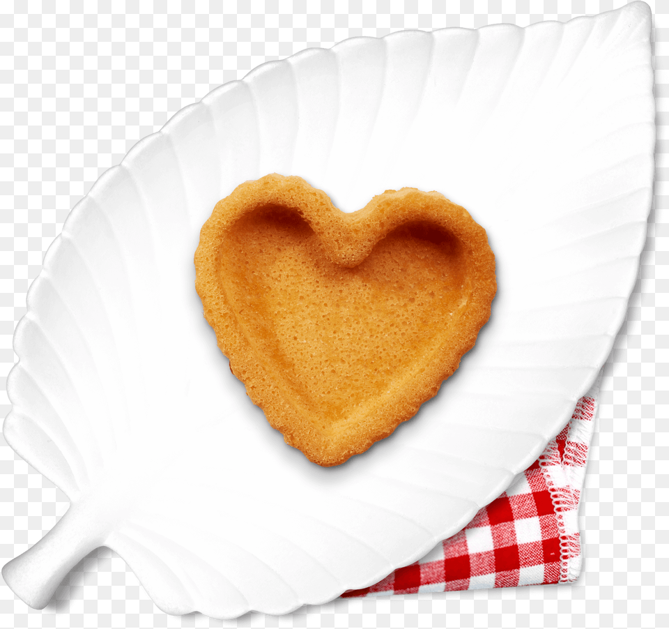 Wiener Herzen Flan Cases Coppenrath Feingebck Heart, Plate, Bread, Food, Sweets Png Image