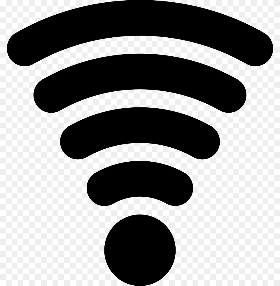 Wifi Full Signal Symbol Icon Free Download, Spiral, Stencil, Coil Png Image