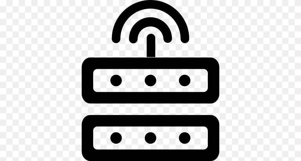 Wifi Group Hierarchy Icon With And Vector Format For, Gray Png Image