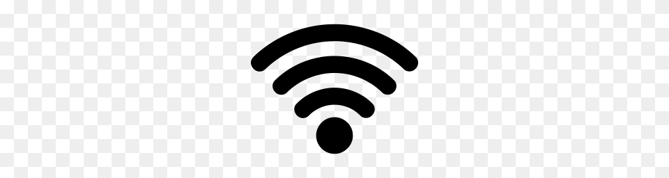 Wifi Icon Myiconfinder, Gray Free Png
