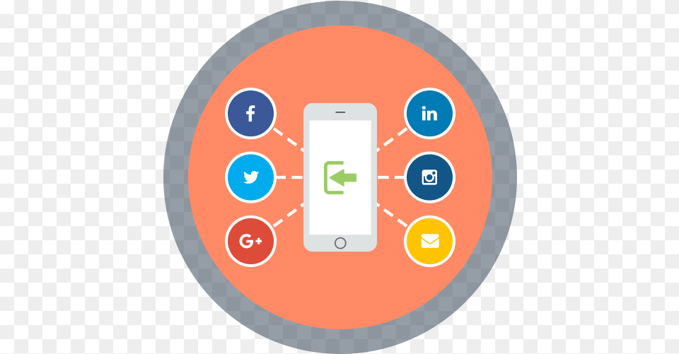 Wifi Iconsocialloginoptions Ruppert Marketing Circle, Electronics, Phone, Disk, Mobile Phone Png Image