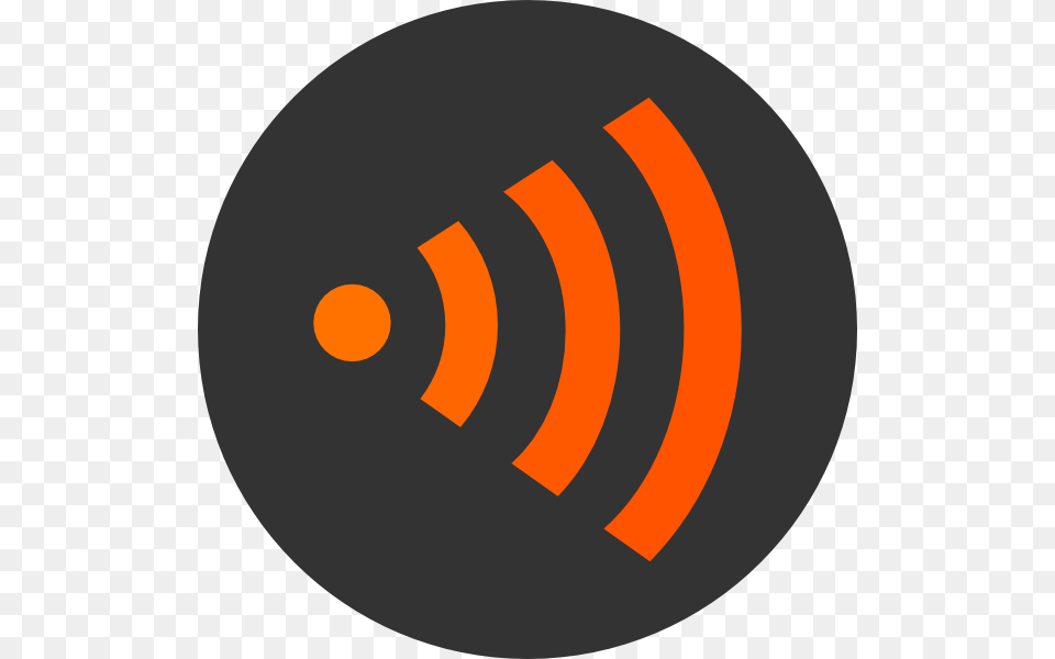 Wifi Orange Right Hi Circle, Sphere, Logo, Disk Free Png Download