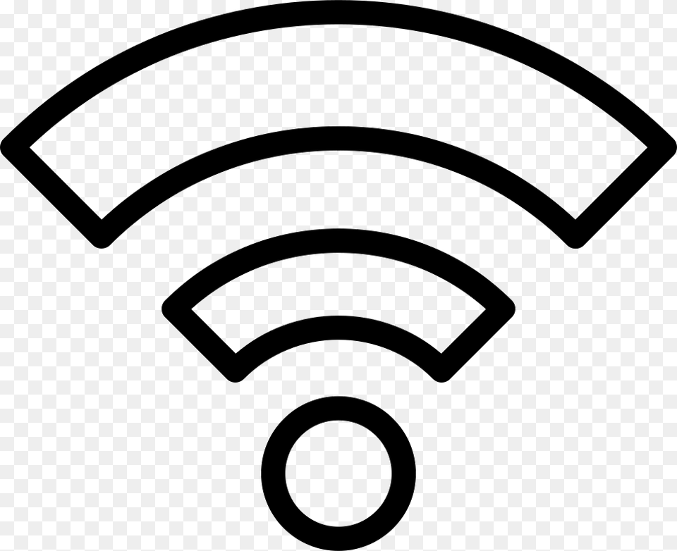 Wifi Outline Symbol In A Circle Icon, Device, Grass, Lawn, Lawn Mower Free Png Download