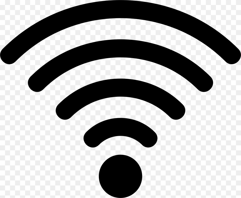 Wifi Signal Logo, Gray Png Image