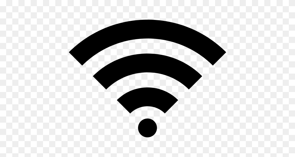 Wifi Symbol, Gray Free Png