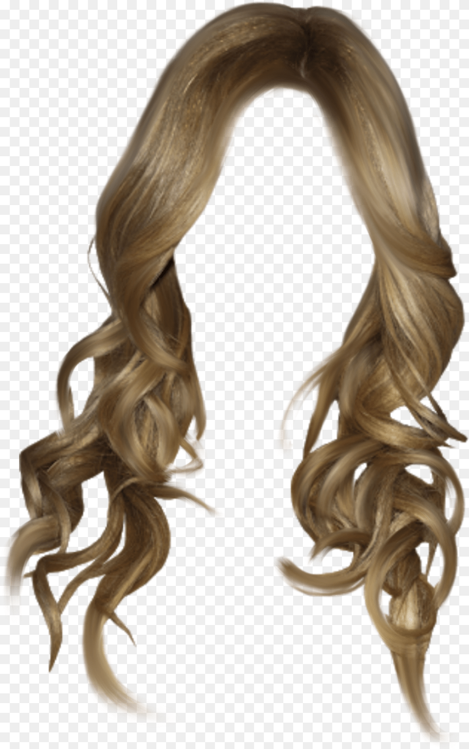 Wig Blonde Blondewig Curly Wavyhair Longhair Transparent Girl Hair, Person, Adult, Female, Woman Free Png Download