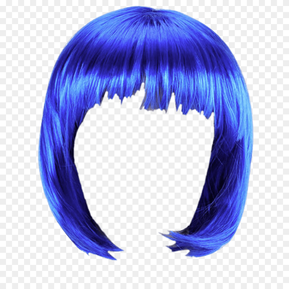 Wig Blue Bob, Adult, Female, Person, Woman Png Image