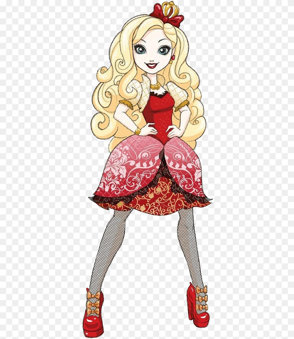 Wig Clipart Goldilocks Apple White Ever After High Characters, Adult, Shoe, Person, Woman Free Transparent Png