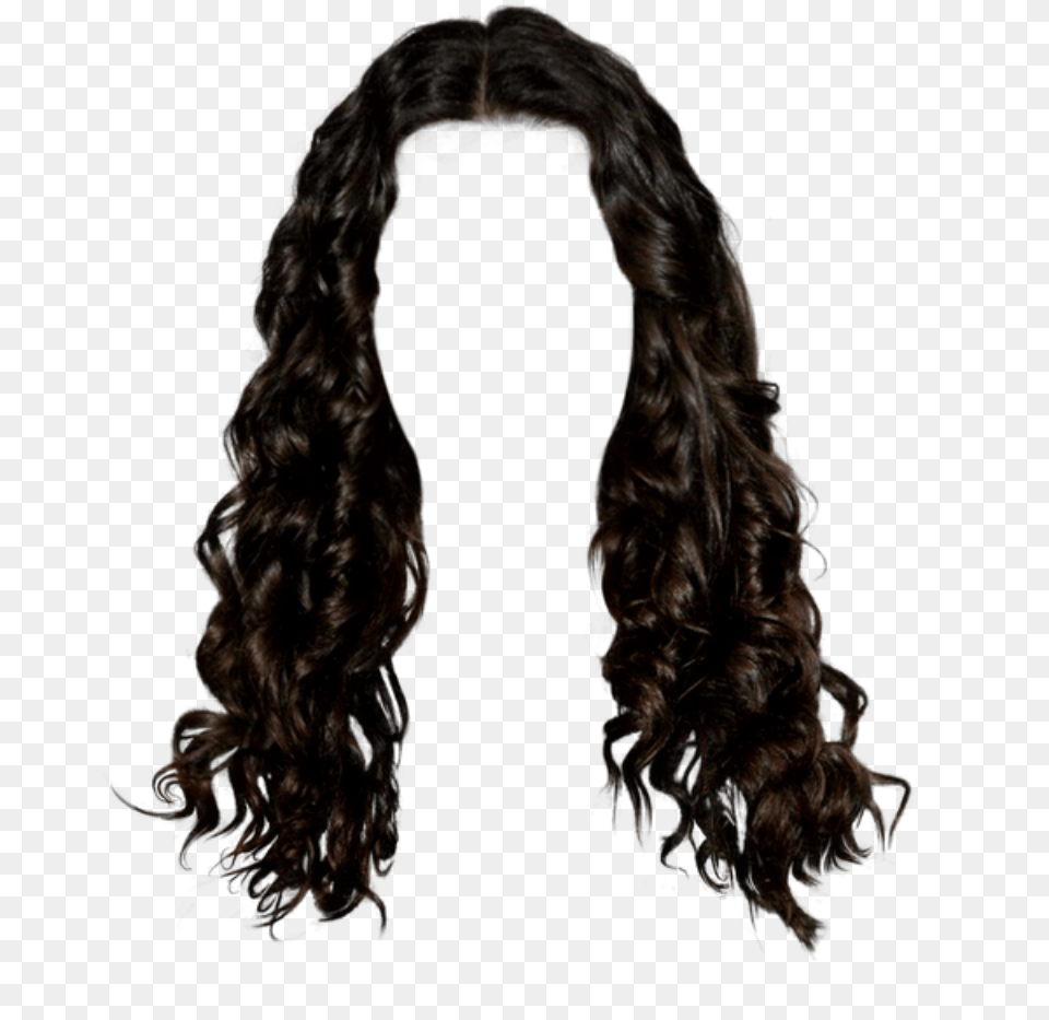 Wig Hair Black Brunette Curly Wavy, Adult, Female, Person, Woman Png Image