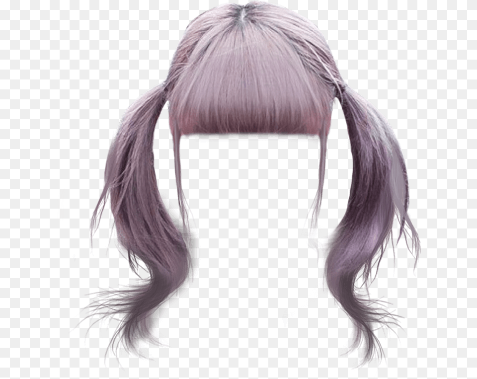 Wig Hair Pigtails Silver Dressup Costume Pink Transparent Donkey Shrek, Adult, Female, Person, Woman Png Image
