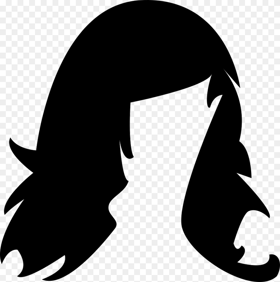 Wig Icon Wigs Icon, Silhouette, Stencil, Animal, Fish Free Png Download