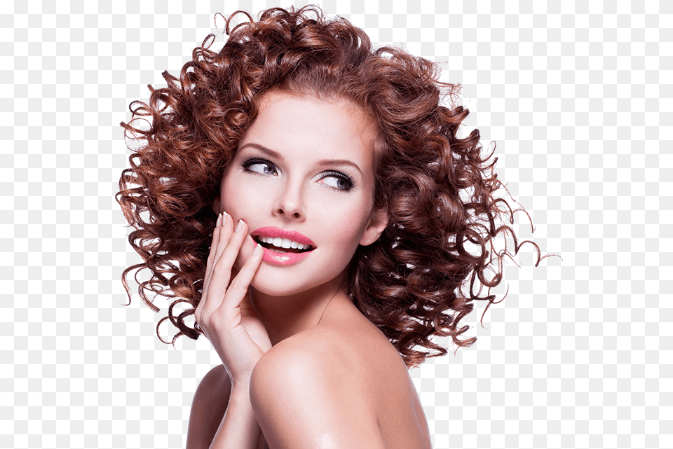 Wig Lounge Hair Forehead Studio Curly Hair Girl No Background, Adult, Portrait, Photography, Person Png Image