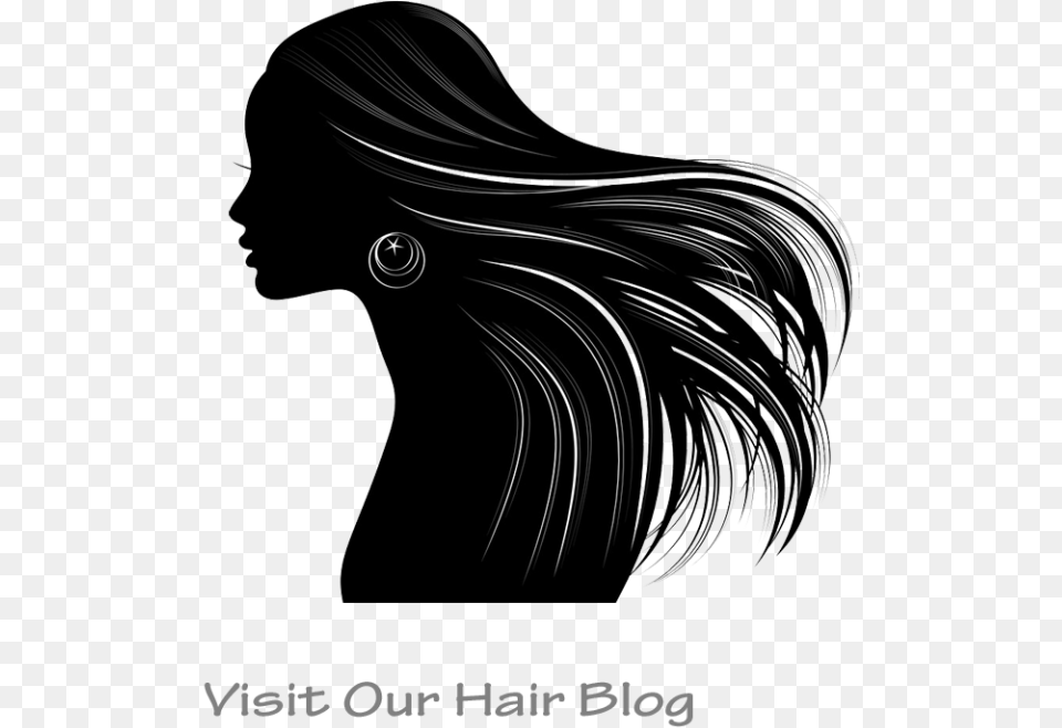 Wigs And Weaves Vector Long Hair Woman Silhouette, Head, Portrait, Face, Photography Free Transparent Png